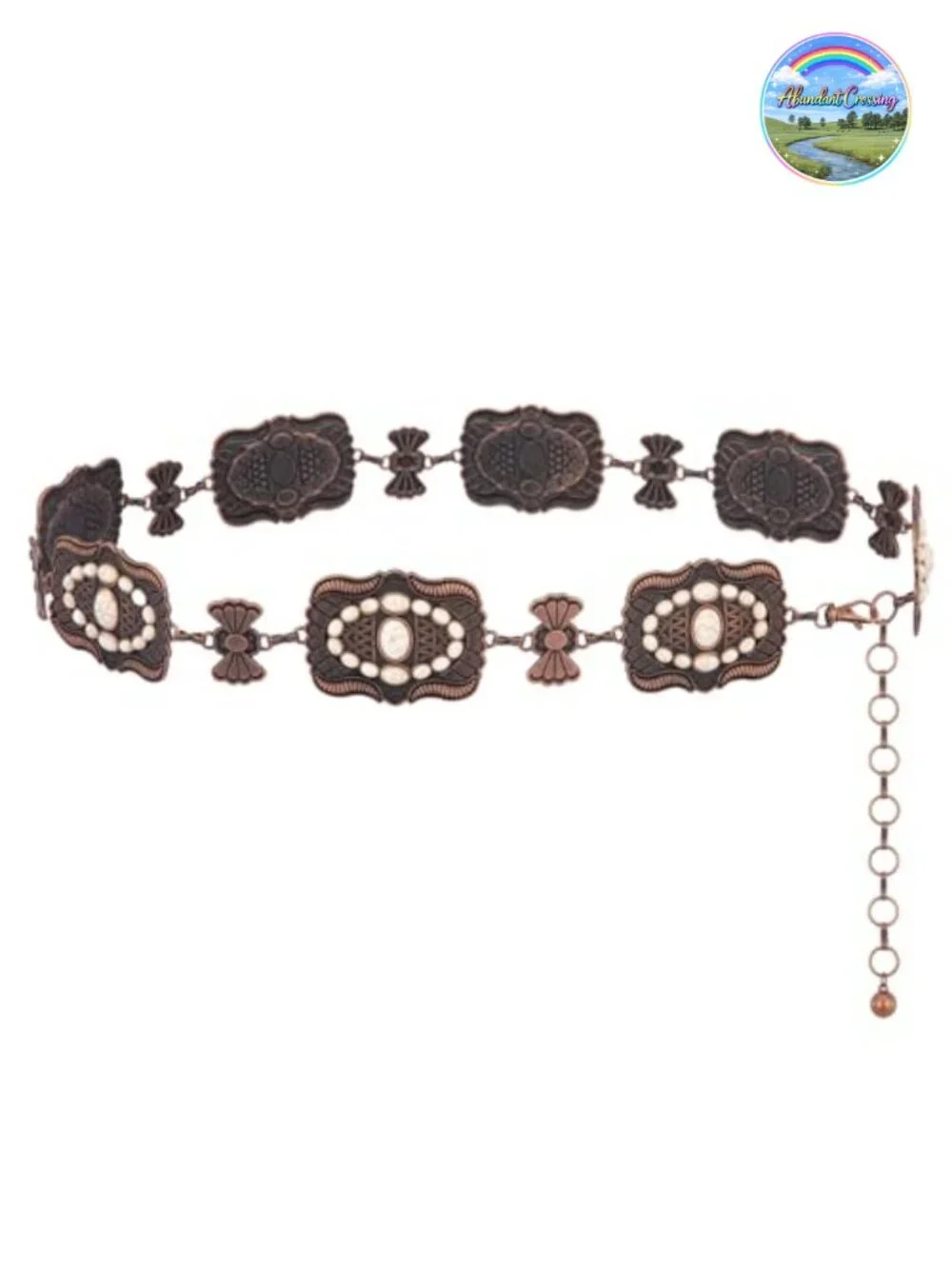 Adjustable Metal Link Chain Belt for Women, Boho Western Waist Chain, Cowgirl